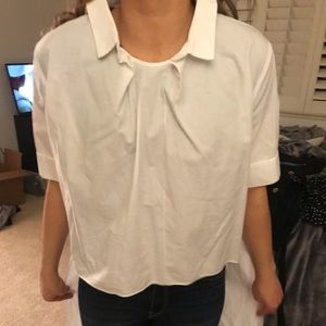 Zara high low blouse